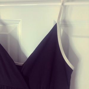 Black dress with silk bottom